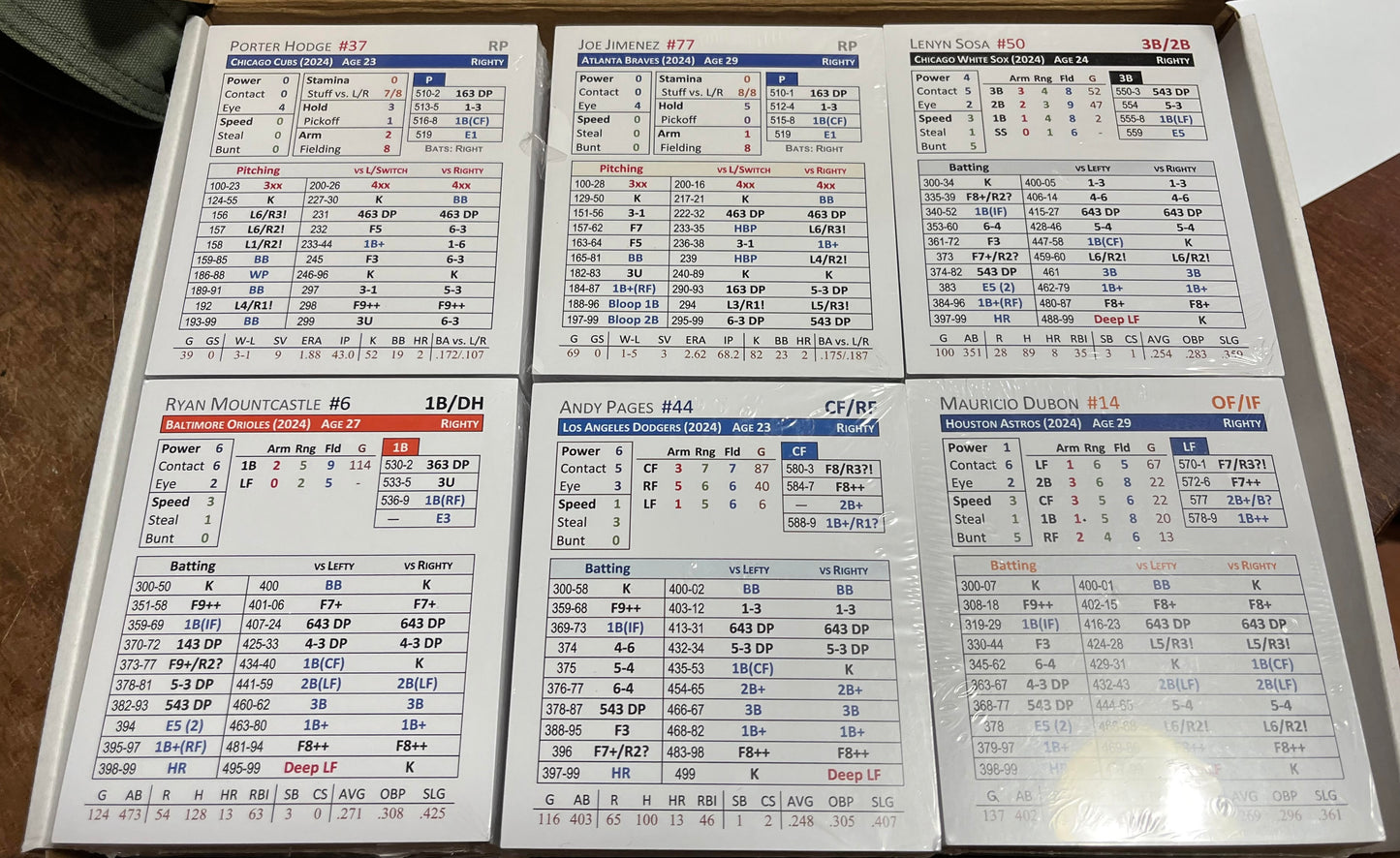 Season Ticket Baseball Seasons (Printed)