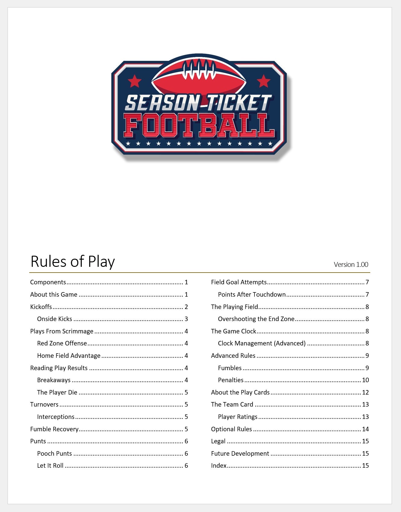 Season Ticket Football (PDF)